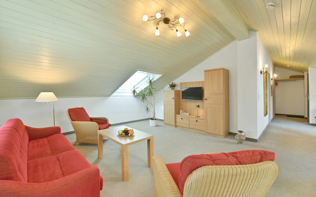 Landhaushotel Hof Wasserkuppe Beispiel Zimmerkategorie Suite Wohnraum